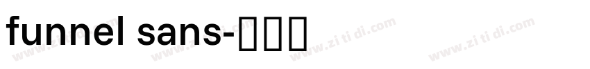 funnel sans字体转换